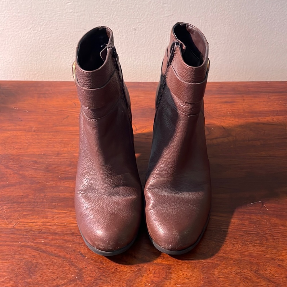 Cole Haan brown leather booties size 5